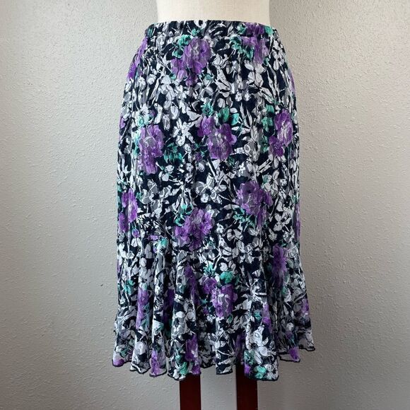 Christopher & Banks Floral Skirt Size S EUC - Picture 1 of 8
